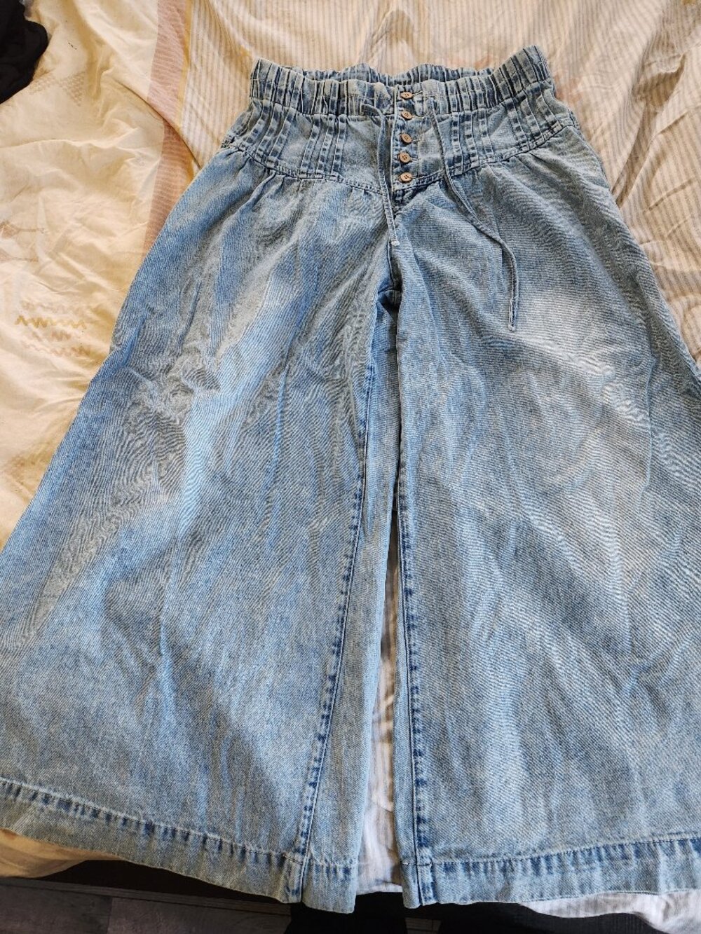 So Me Wide leg ruched top jeans xl